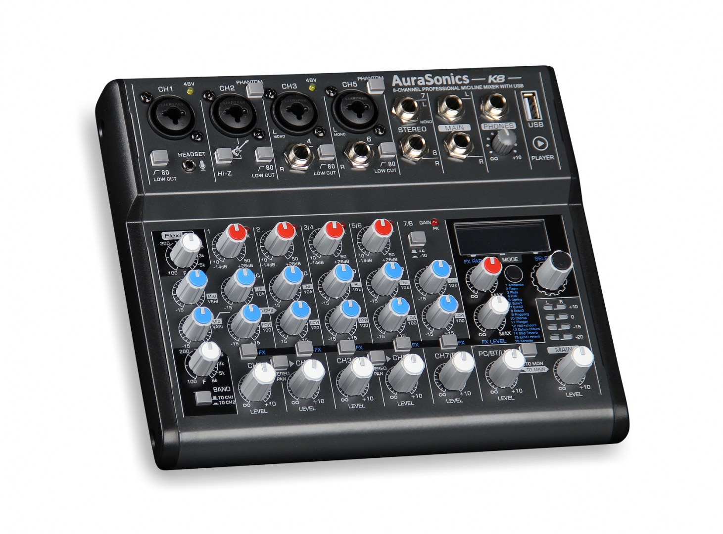 AuraSonics K8 компактный микшерный пульт в Апшеронске