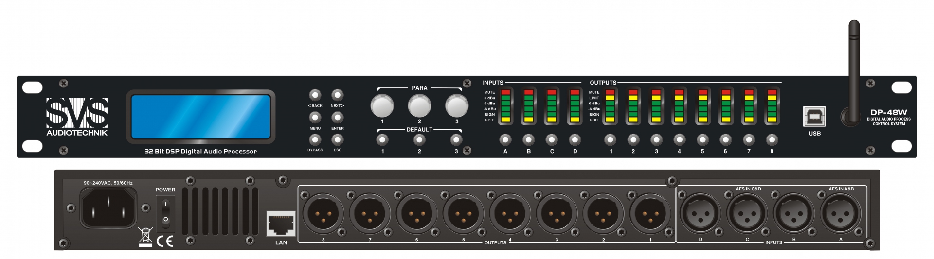 SVS Audiotechnik DP-48W Цифровой процессор: 4 входа 8 выходов в Апшеронске