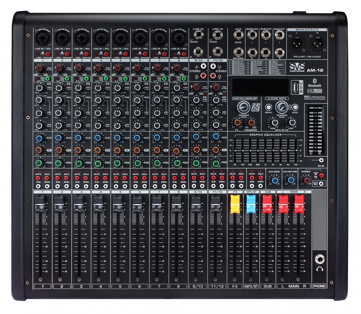 SVS Audiotechnik mixers AM-12 Микшерный пульт аналоговый, 12-канальный в Апшеронске