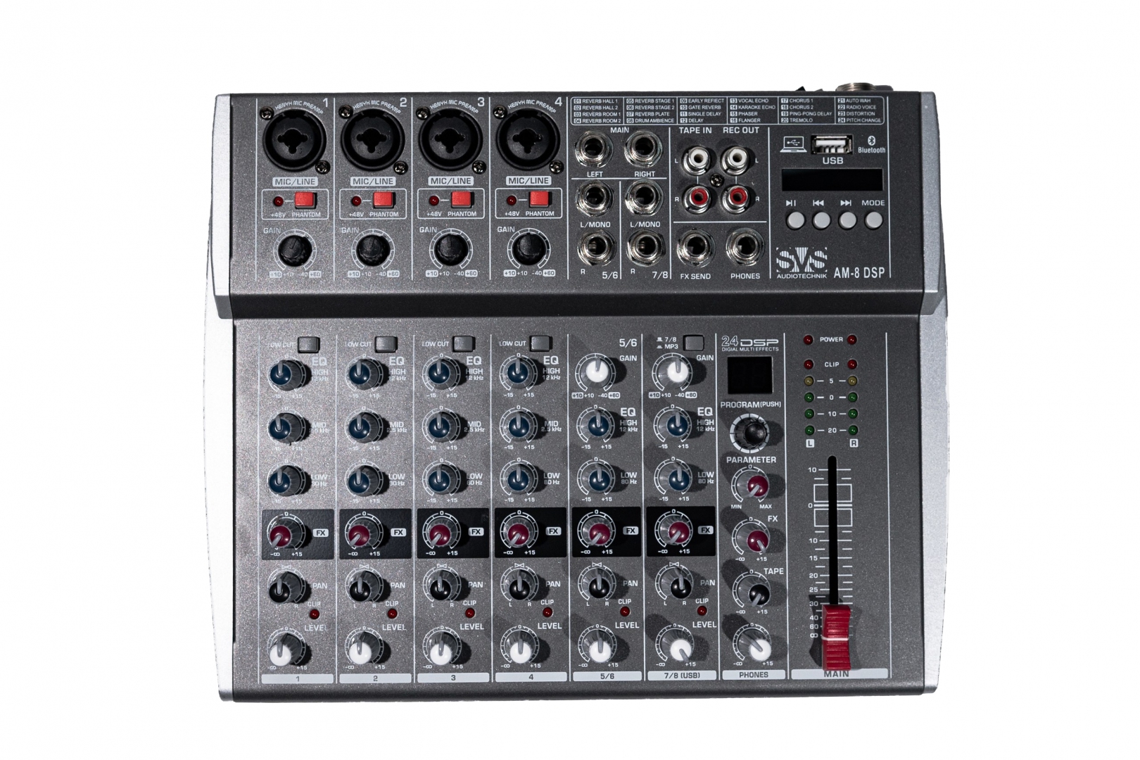SVS Audiotechnik mixers AM-8 DSP Микшерный пульт аналоговый, 8-канальный в Апшеронске