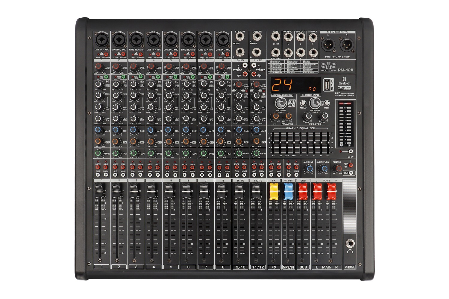 SVS Audiotechnik mixers PM-12A Активный аналоговый микшерный пульт, 12-канальный в Апшеронске